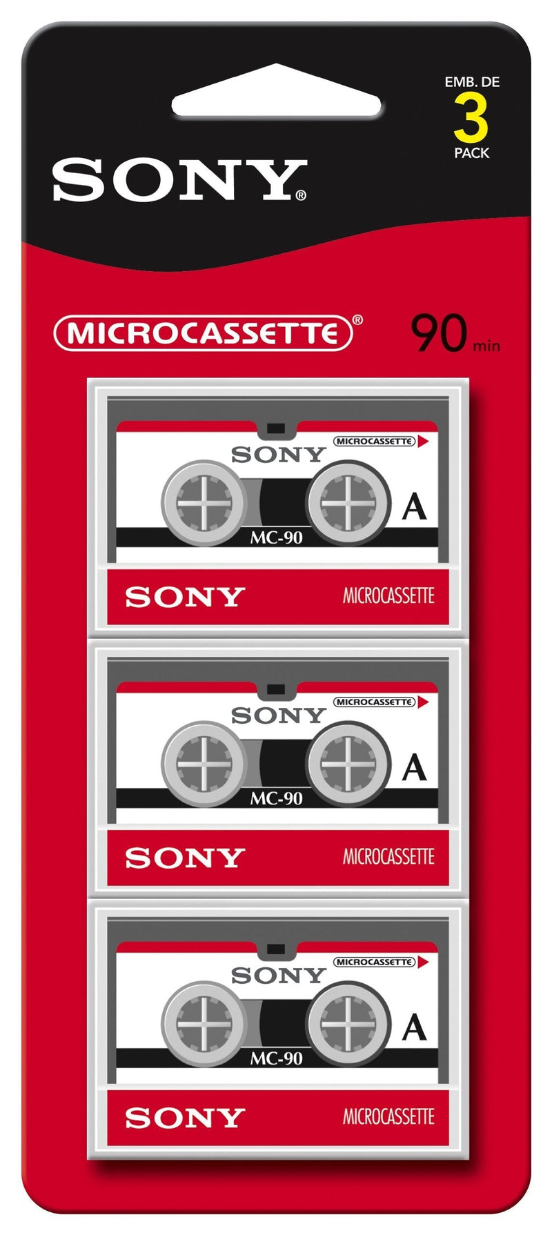 Sony MC90R/3 90 Minute Microcassette (3-Pack) - LeoForward Australia