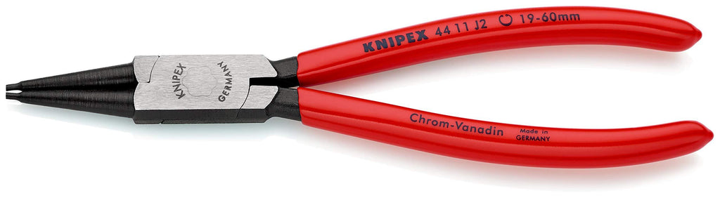  [AUSTRALIA] - KNIPEX Tools - Circlip Pliers, Internal, Straight, 3/4"-2 23/64" Bore Dia. (4411J2)