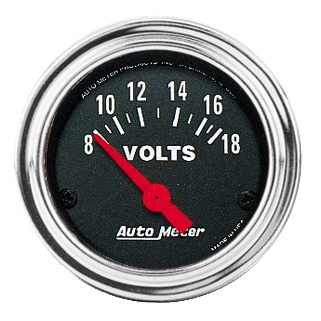  [AUSTRALIA] - Auto Meter 2592 Traditional Chrome Electric Voltmeter Gauge