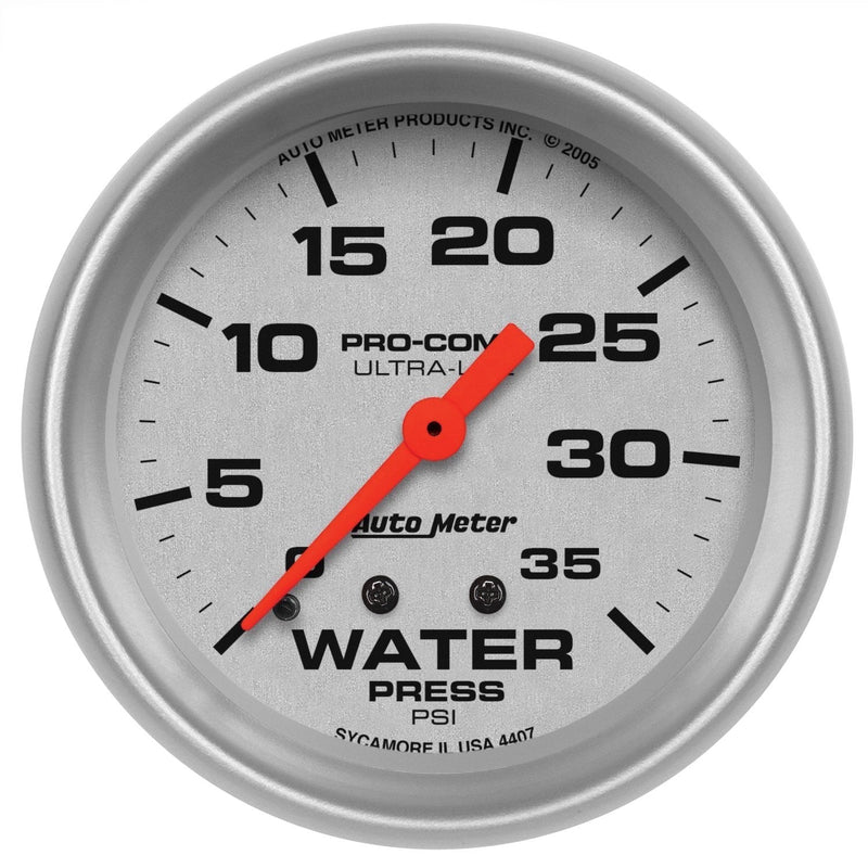  [AUSTRALIA] - Auto Meter 4407 Ultra-Lite Mechanical Water Pressure Gauge