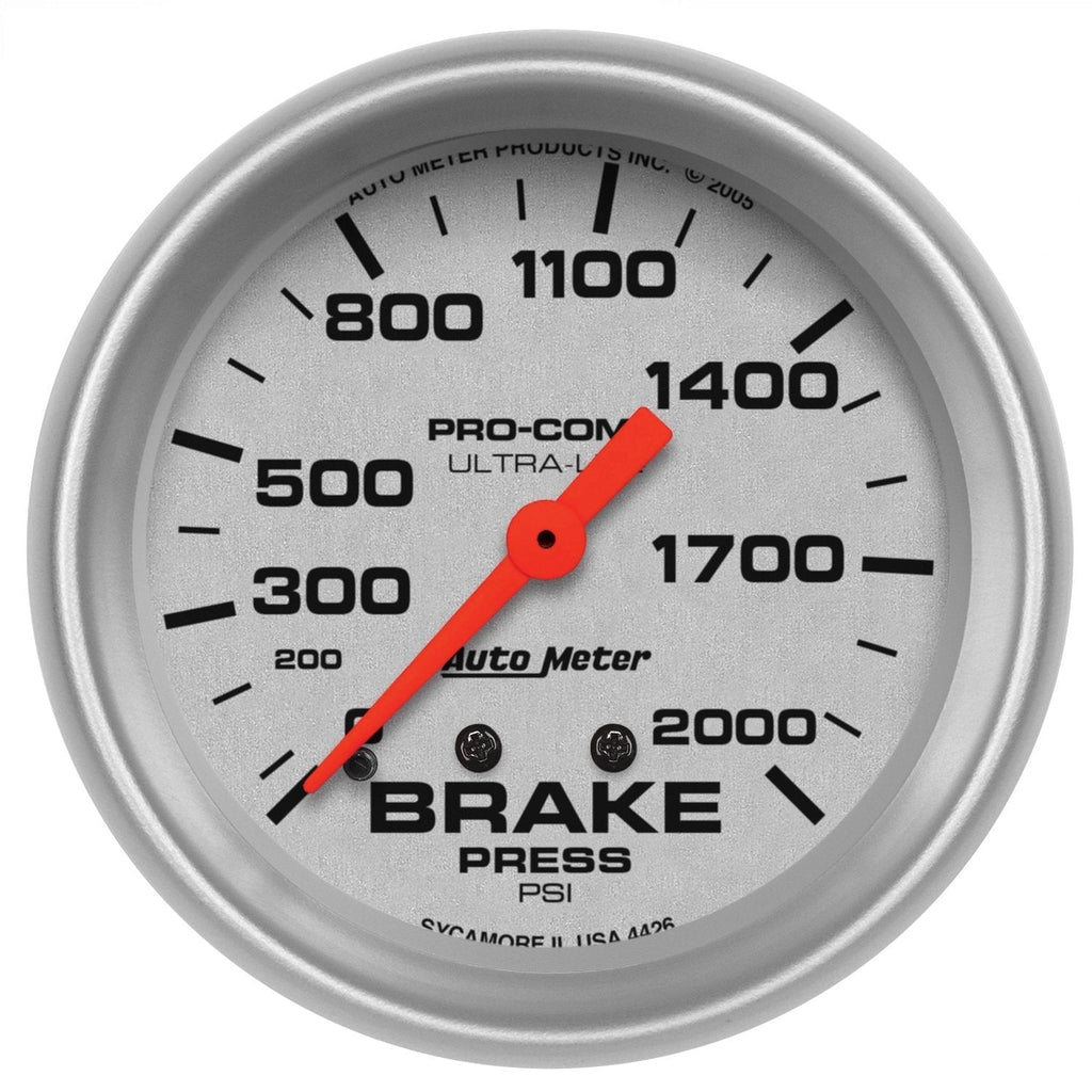  [AUSTRALIA] - Auto Meter 4426 Ultra-Lite Mechanical Brake Pressure Gauge