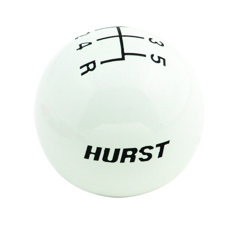  [AUSTRALIA] - Hurst 1630025 White 5-Speed Replacement Shifter Knob