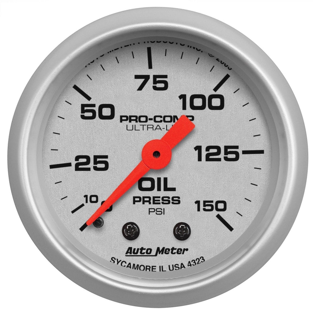  [AUSTRALIA] - Auto Meter 4323 Ultra-Lite Mechanical Oil Pressure Gauge