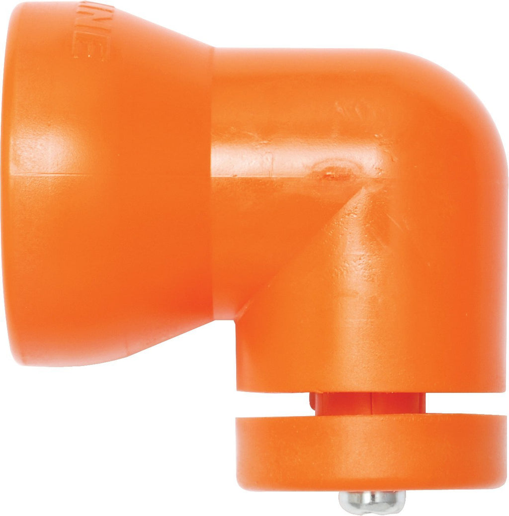 Loc-Line - 60531 Coolant Hose Component, Acetal Copolymer, Shield Mounting Elbow with Washer and Screw, 3/4" Hose ID (Pack of 2) - LeoForward Australia