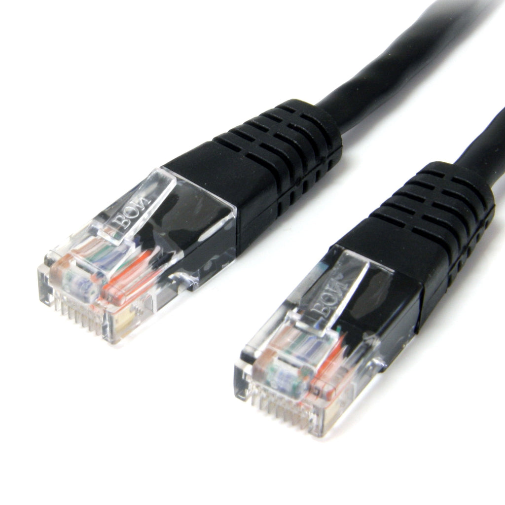  [AUSTRALIA] - StarTech.com Cat5e Ethernet Cable - 10 ft - Black - Patch Cable - Molded Cat5e Cable - Network Cable - Ethernet Cord - Cat 5e Cable - 10ft (M45PATCH10BK) 10 ft / 3m