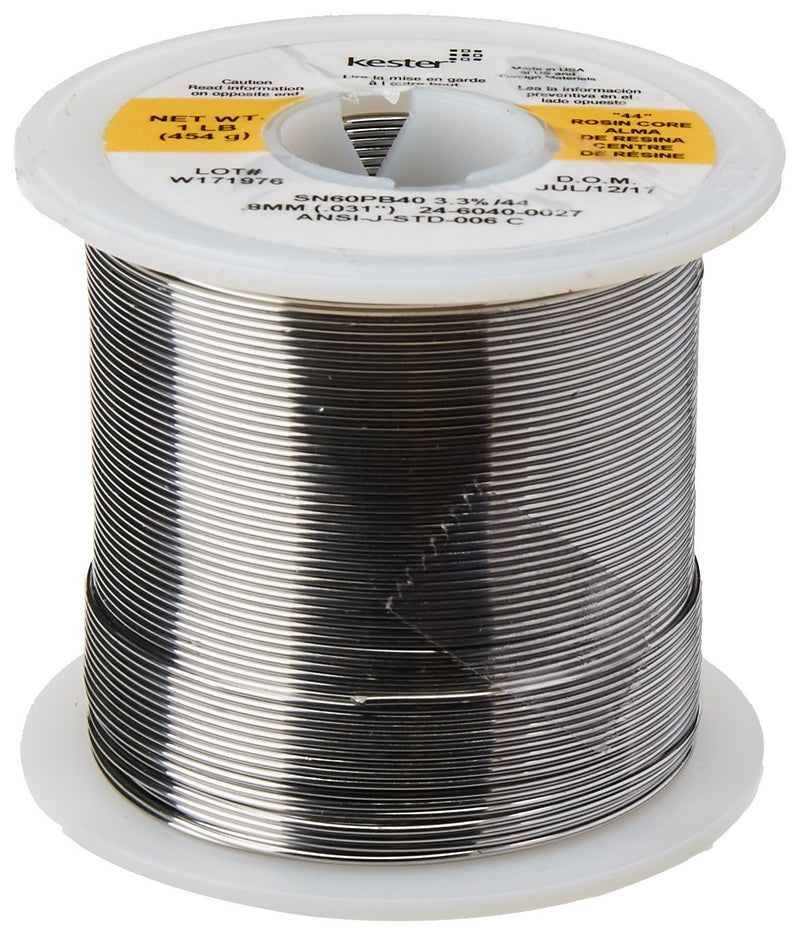  [AUSTRALIA] - KESTER SOLDER 24-6040-0027 Wire Solder, 0.031"Dia., Pack of (1) Pack of 1