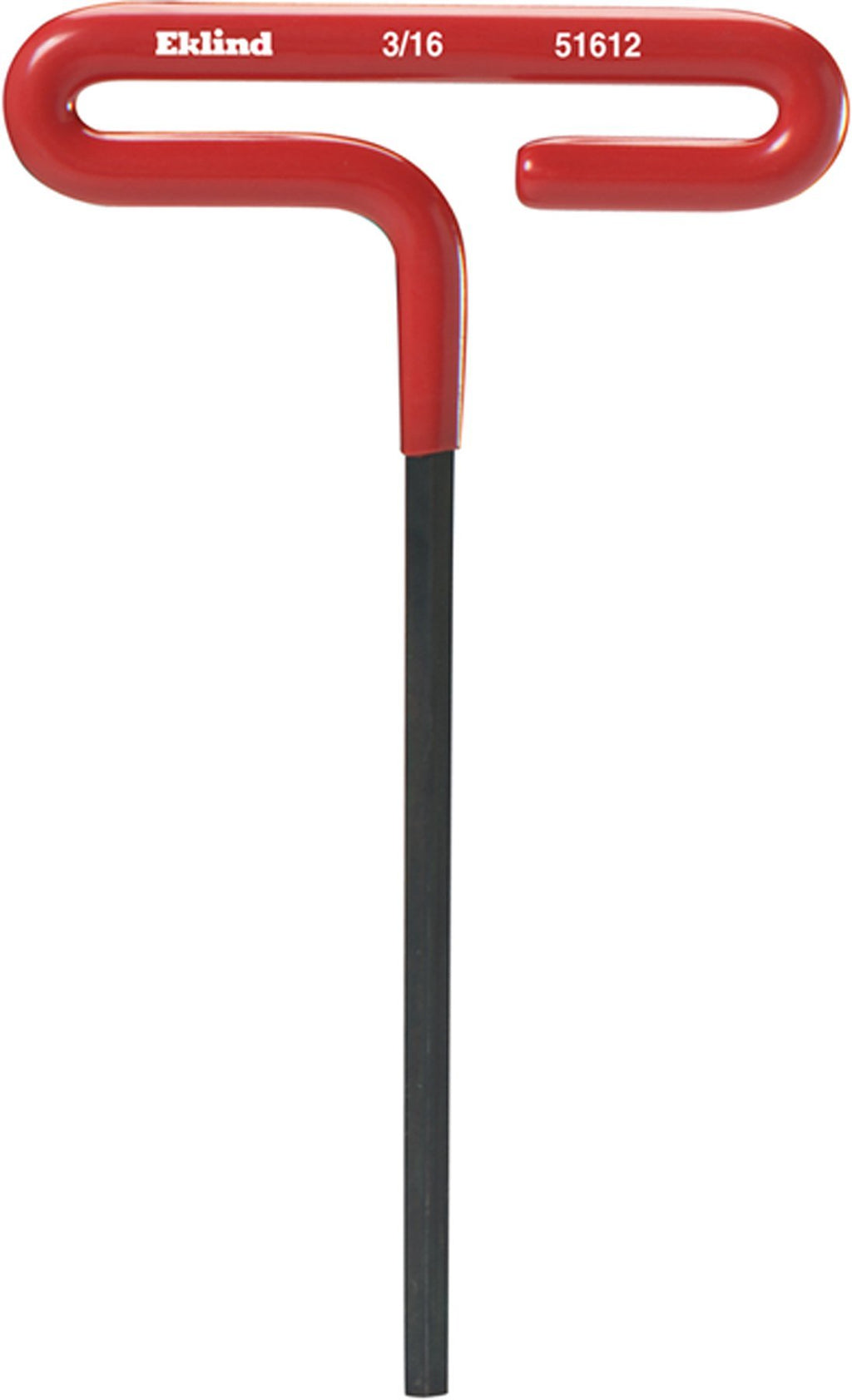  [AUSTRALIA] - EKLIND 51612 3/16 Inch Cushion Grip Hex T-Handle T-Key allen wrench 3/16"