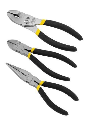  [AUSTRALIA] - Stanley 84-114 3 Piece Basic 6-Inch Slip Joint, 6-Inch Long Nose, and 6-Inch Diagonal Plier Set