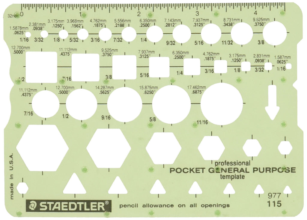 Staedtler Technical Drawing Template (977 115 02) - LeoForward Australia