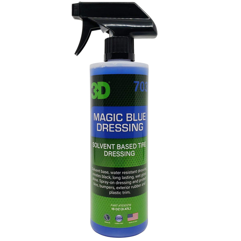 Magic Blue - Solvent Based Tire Dressing - 16 oz. - California VOC Compliant 16oz. - LeoForward Australia