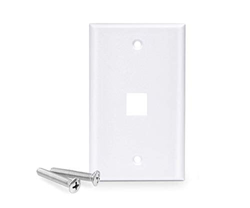  [AUSTRALIA] - Kenuco Gang Keystone Wall Plate - Standard Size (25 Pack, 1 Port) 25 Pack