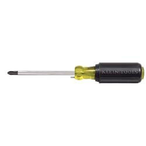  [AUSTRALIA] - Klein Tools 603-4B No. 2 Wire Bending Phillips Round Shank Tip Screwdriver, Black/Yellow, Small