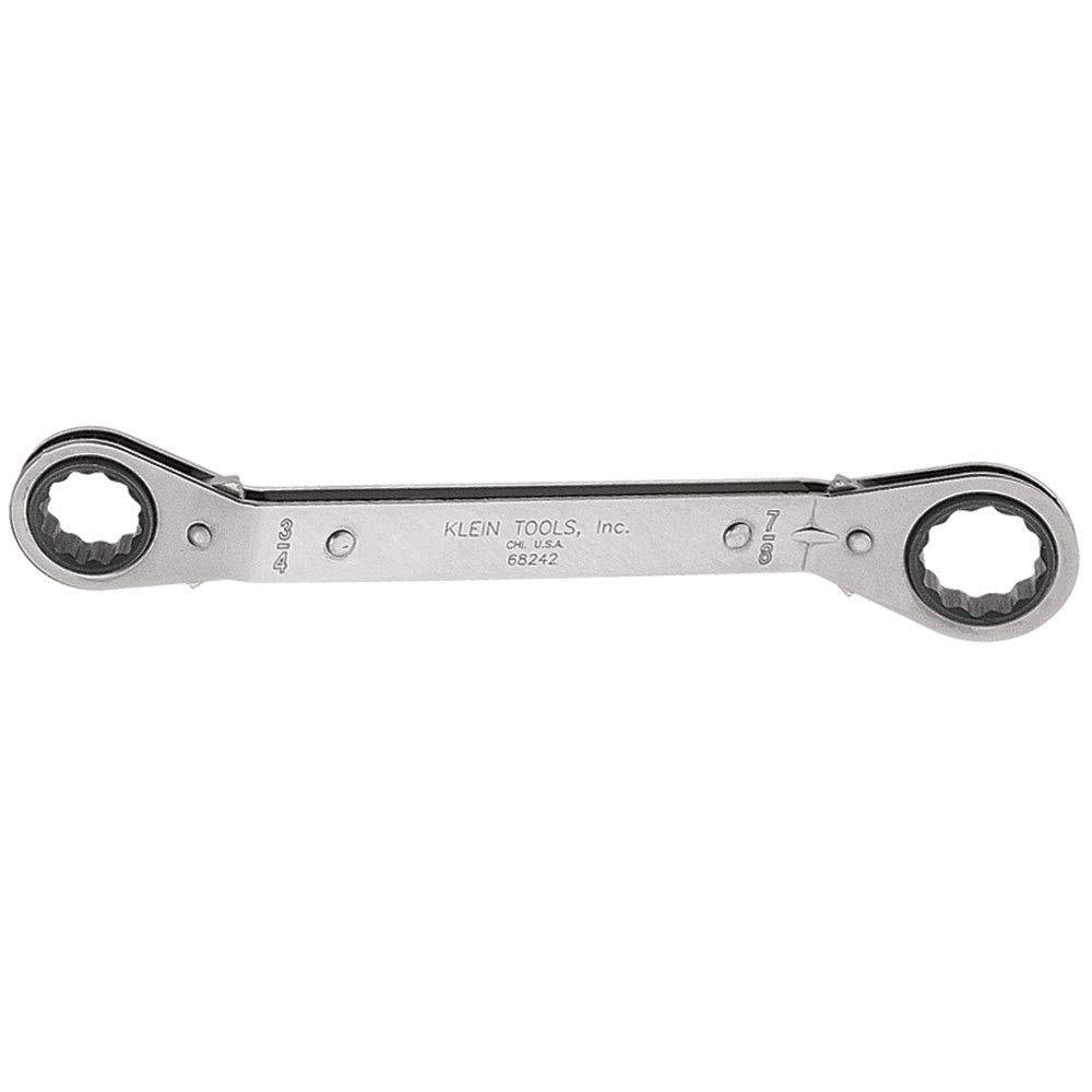  [AUSTRALIA] - Fully Reversible Ratcheting Offset Box Wrench, 3/4-Inch by 7/8-Inch Klein Tools 68242