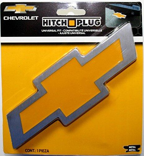  [AUSTRALIA] - Plasticolor 002207R01 Chevy Bowtie Style Brushed Aluminum Hitch Plug