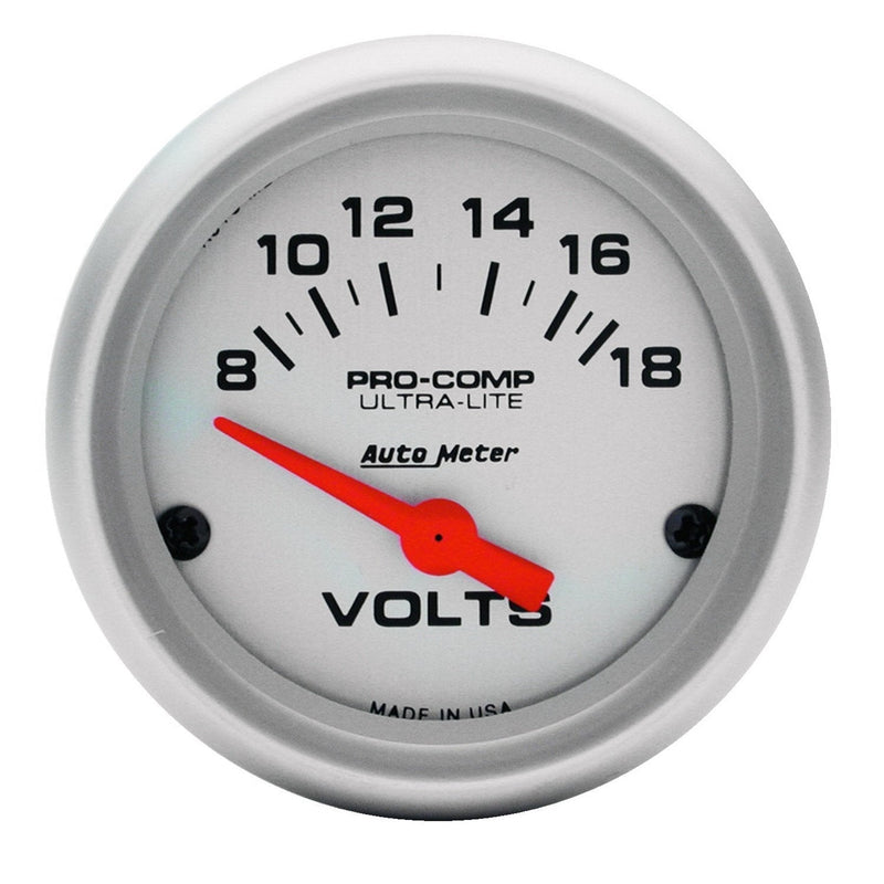  [AUSTRALIA] - Auto Meter 4391 Ultra-Lite Electric Voltmeter Gauge