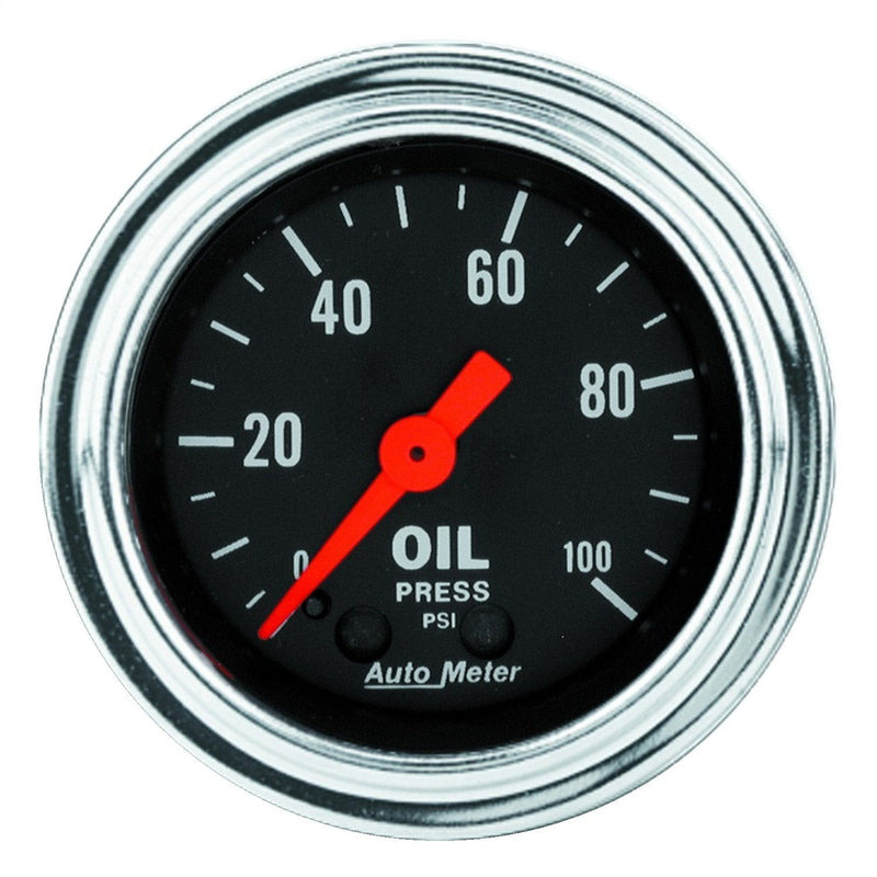  [AUSTRALIA] - AUTO METER 2421 Traditional Chrome Mechanical Oil Pressure Gauge