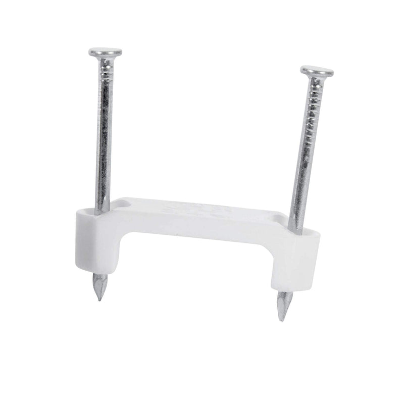  [AUSTRALIA] - Gardner Bender PS-75 Insulated Staples, ¾ Inch, Secures Romex, UF & (NM) Non-Metalic Cable, Polyethylene - UV Resistant, Splinter Free, 50 Pk, White 50 Pack ¾ inch.