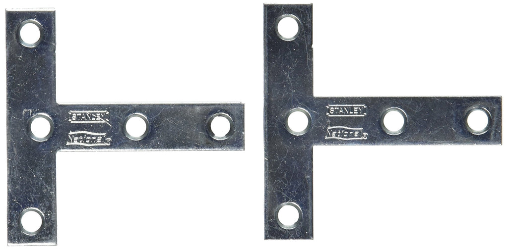 NATIONAL/SPECTRUM BRANDS HHI N113-704 3 x 3-Inch Zinc T Plate, 2-Pack - LeoForward Australia