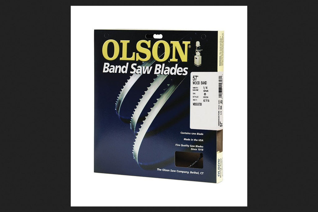 Olson Saw WB55357BL 1/4 by 0.014-Inch 6 TPI Hook Wood Band Saw Blade - LeoForward Australia