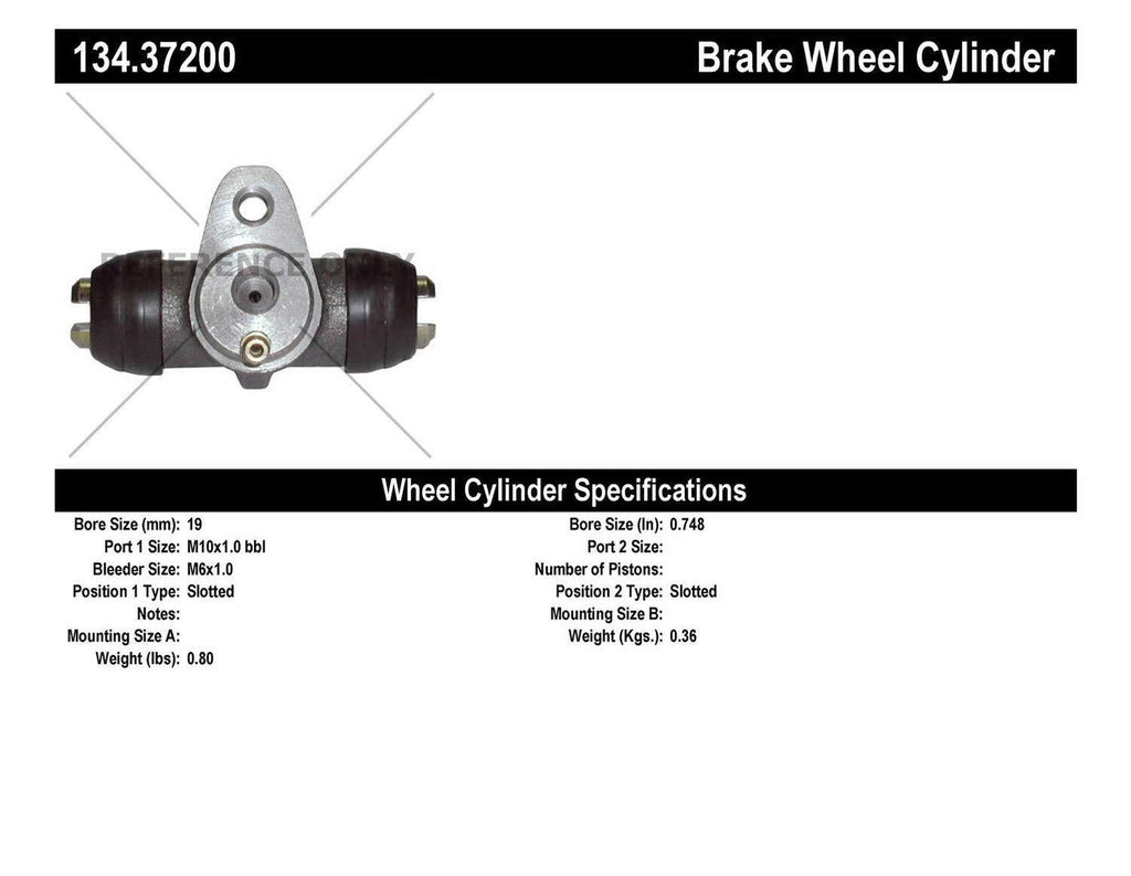 Centric Parts 134.37200 Drum Brake Wheel Cylinder - LeoForward Australia