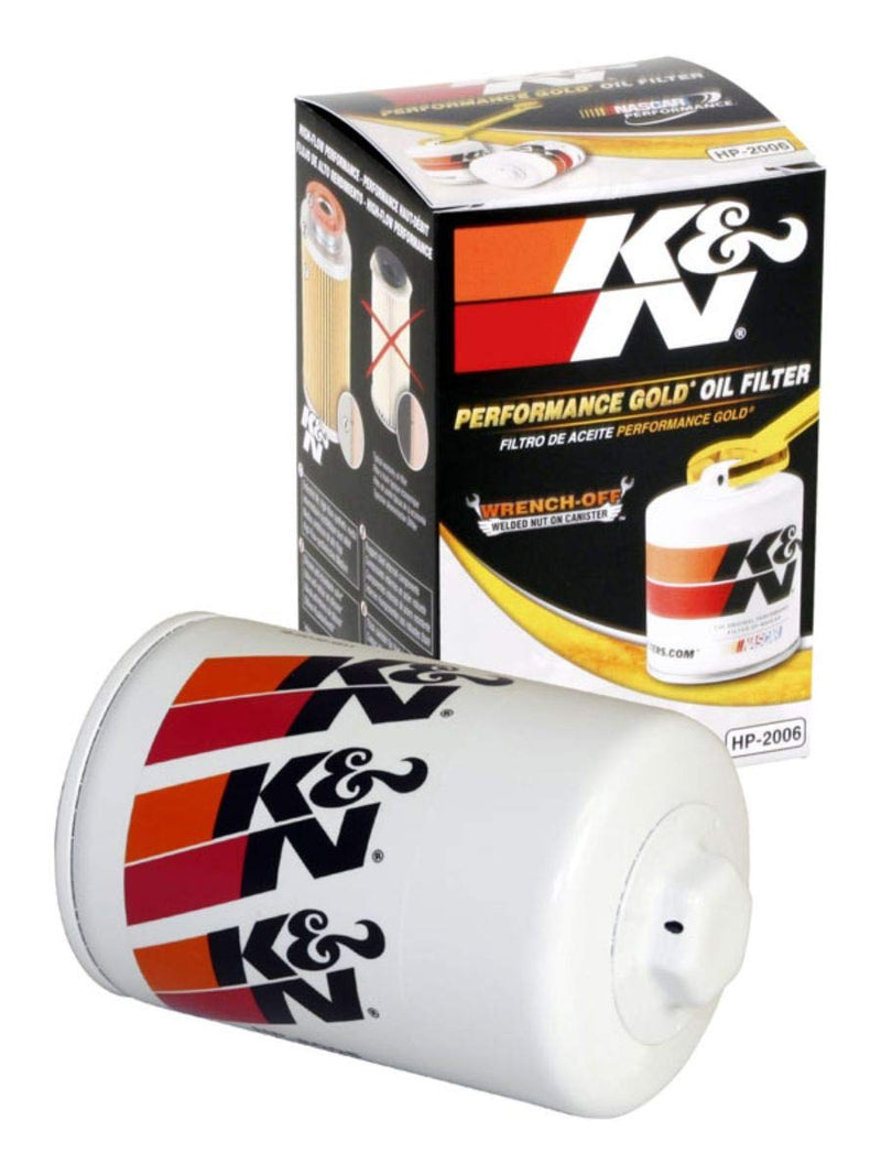  [AUSTRALIA] - K&N Premium Oil Filter: Designed to Protect your Engine: Fits Select CHEVROLET/GMC/ BUICK/CADILLAC Vehicle Models (See Product Description for Full List of Compatible Vehicles), HP-2006