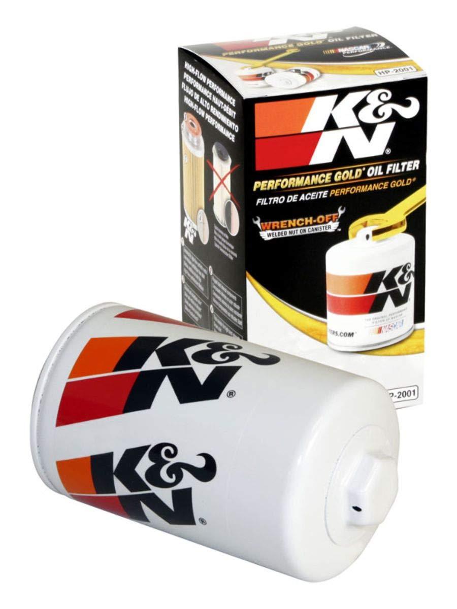  [AUSTRALIA] - K&N Premium Oil Filter: Designed to Protect your Engine: Fits Select CHEVROLET/GMC/CADILLAC/BUICK Vehicle Models (See Product Description for Full List of Compatible Vehicles), HP-2001