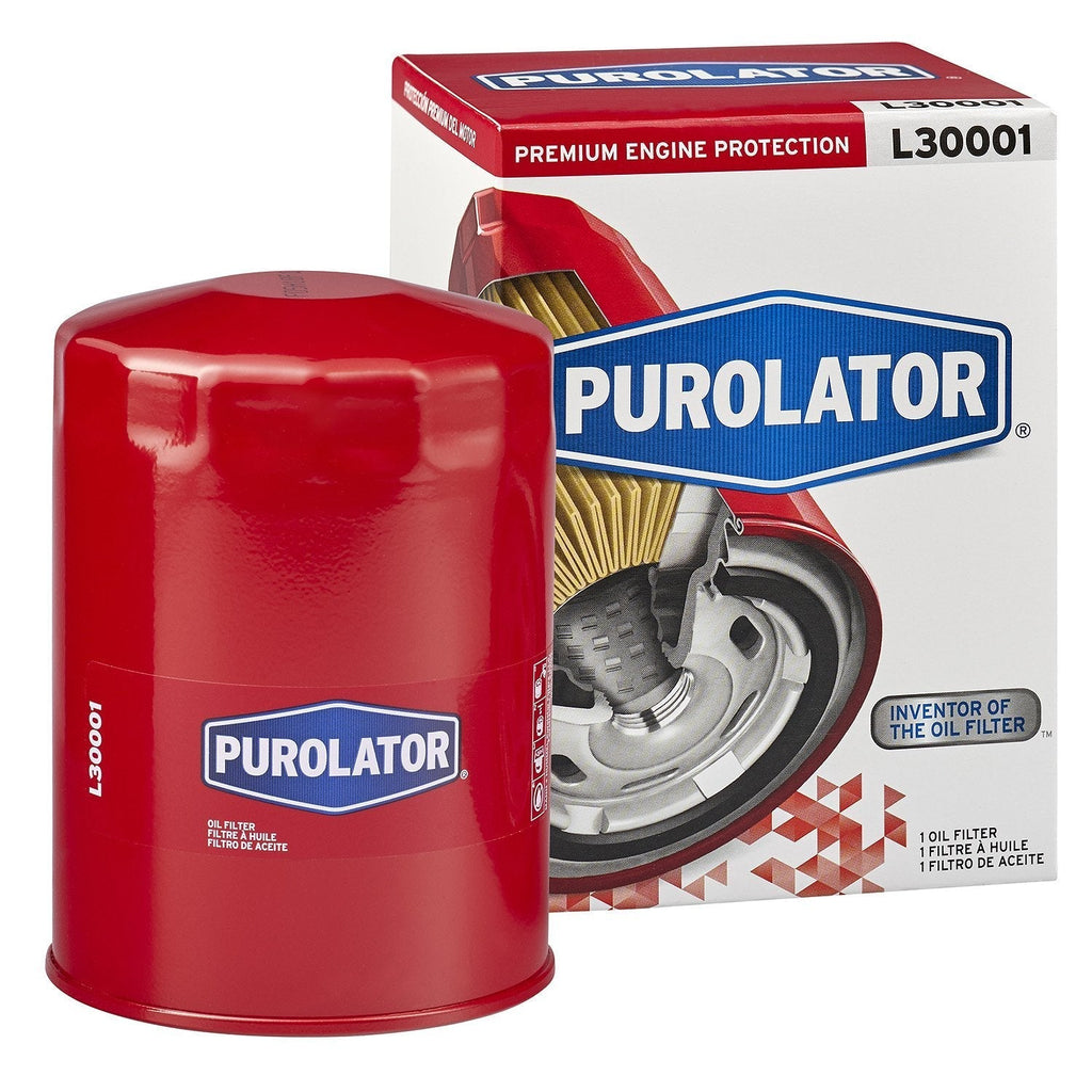 Purolator L30001 Premium Engine Protection Spin On Oil Filter Purolator Red Single Filter - LeoForward Australia