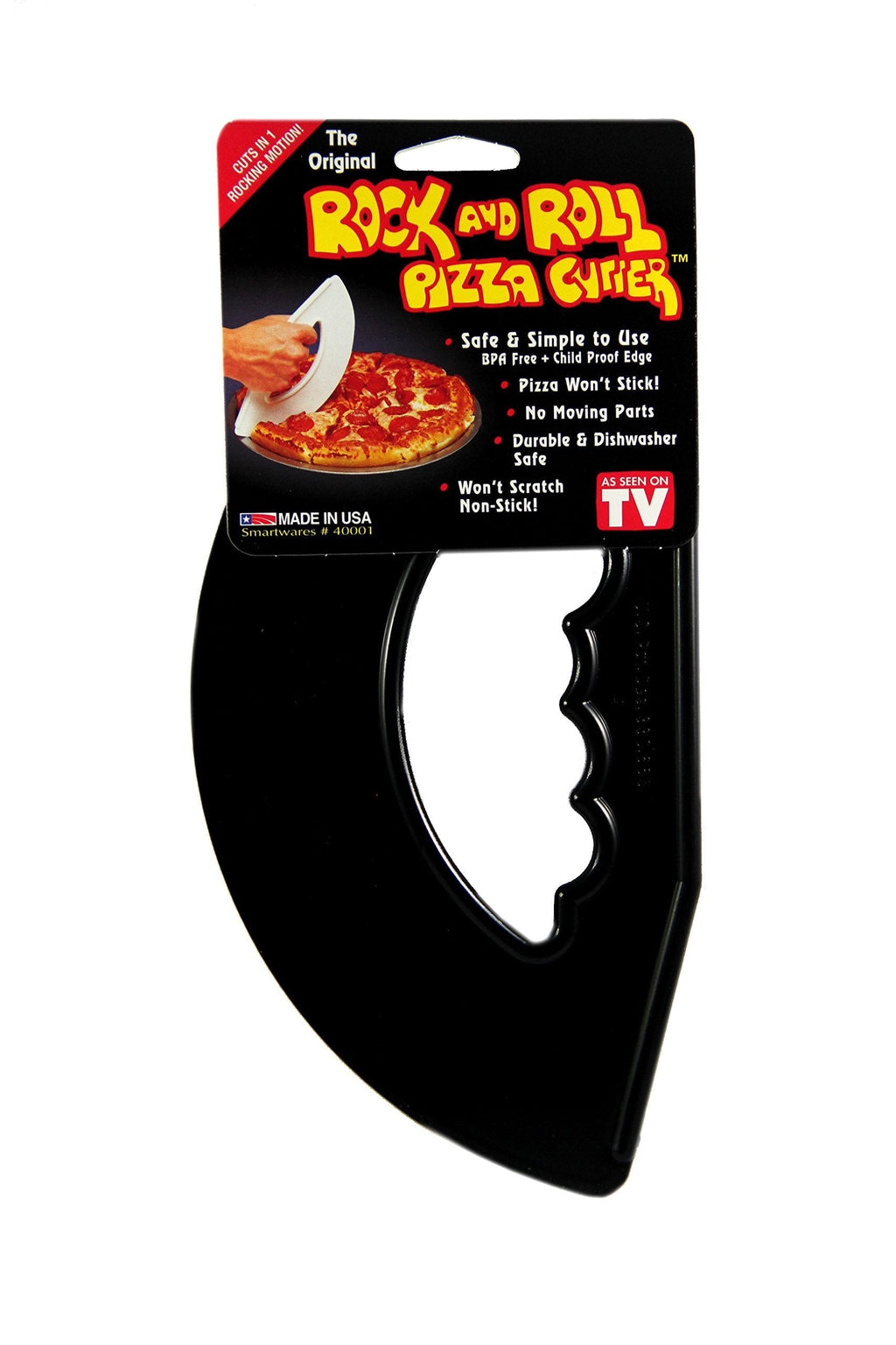 Rock'n Roll Pizza Cutter Black - LeoForward Australia