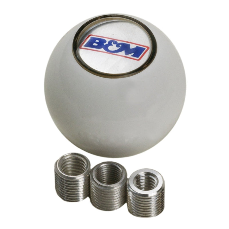  [AUSTRALIA] - B&M 46110 White Replacement Shifter Knob with SAE Threads