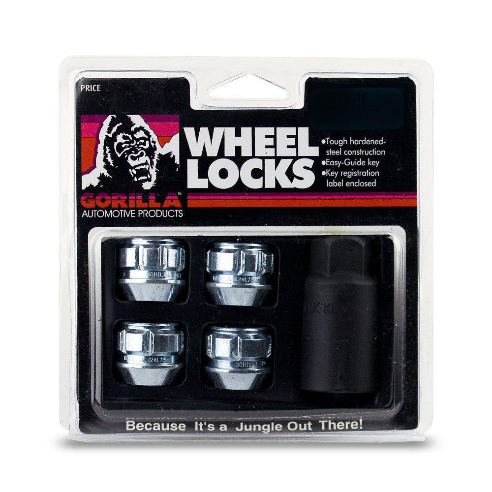 Gorilla Automotive 78641N Acorn Open End Wheel Locks (14mm x 1.50 Thread Size) - Pack of 4 14-mm X 1.50 - LeoForward Australia