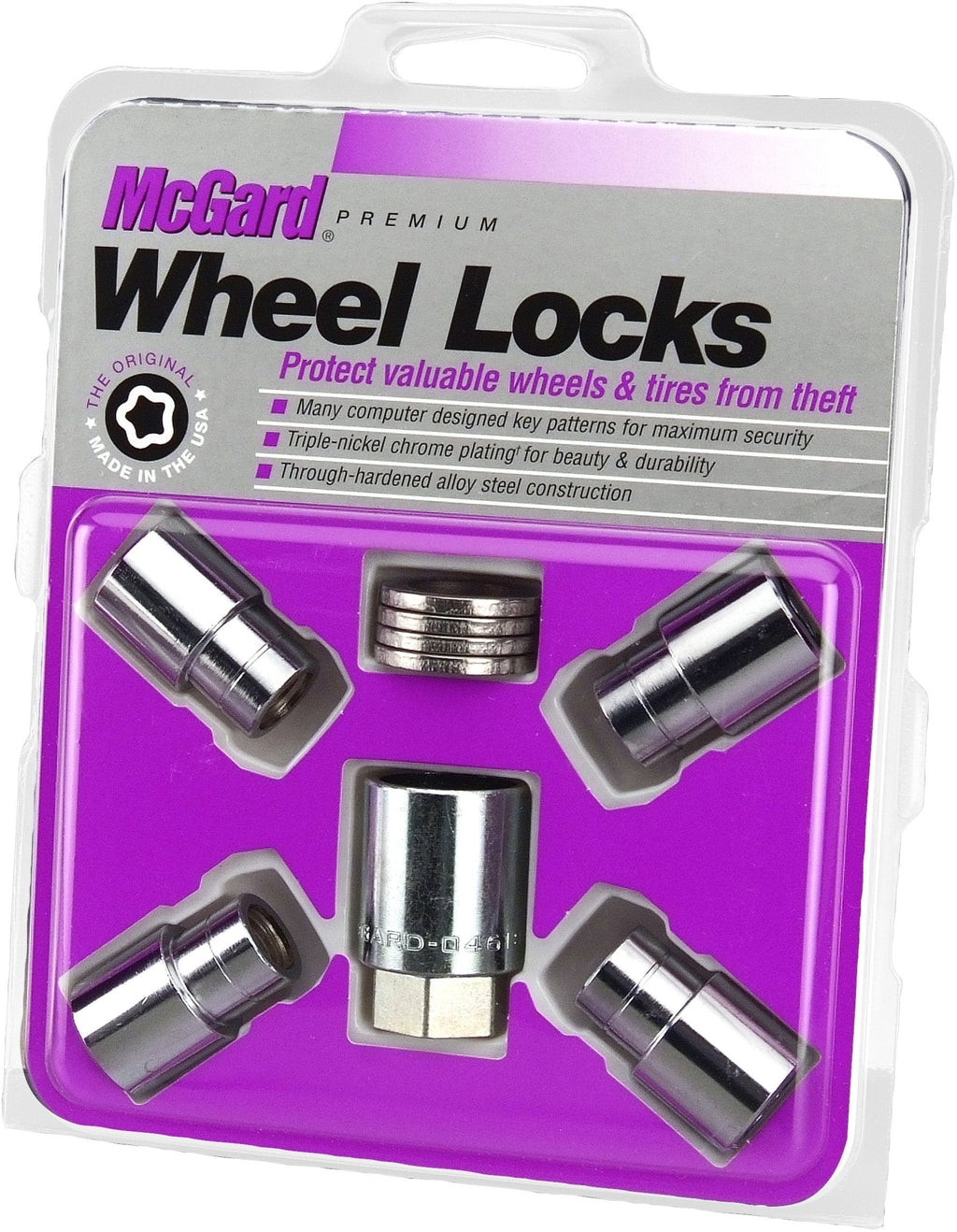  [AUSTRALIA] - McGard 21120 Chrome Regular Shank Wheel Locks (1/2" - 20 Thread Size) - Set of 4
