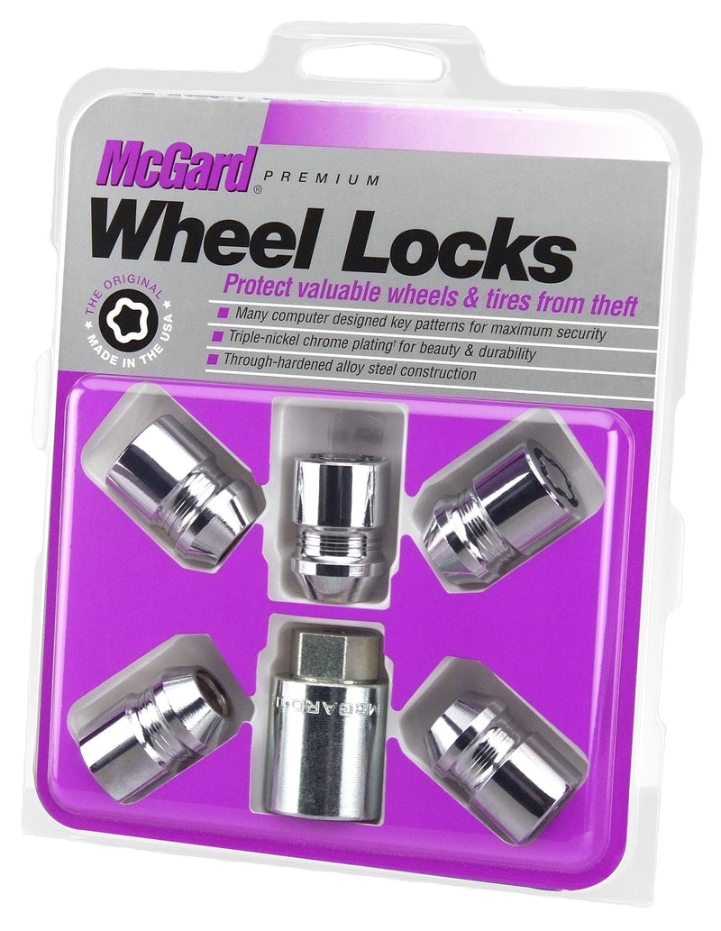 McGard 24557 Chrome Cone Seat Wheel Locks (M12 x 1.5 Thread Size) - Set of 5 - LeoForward Australia