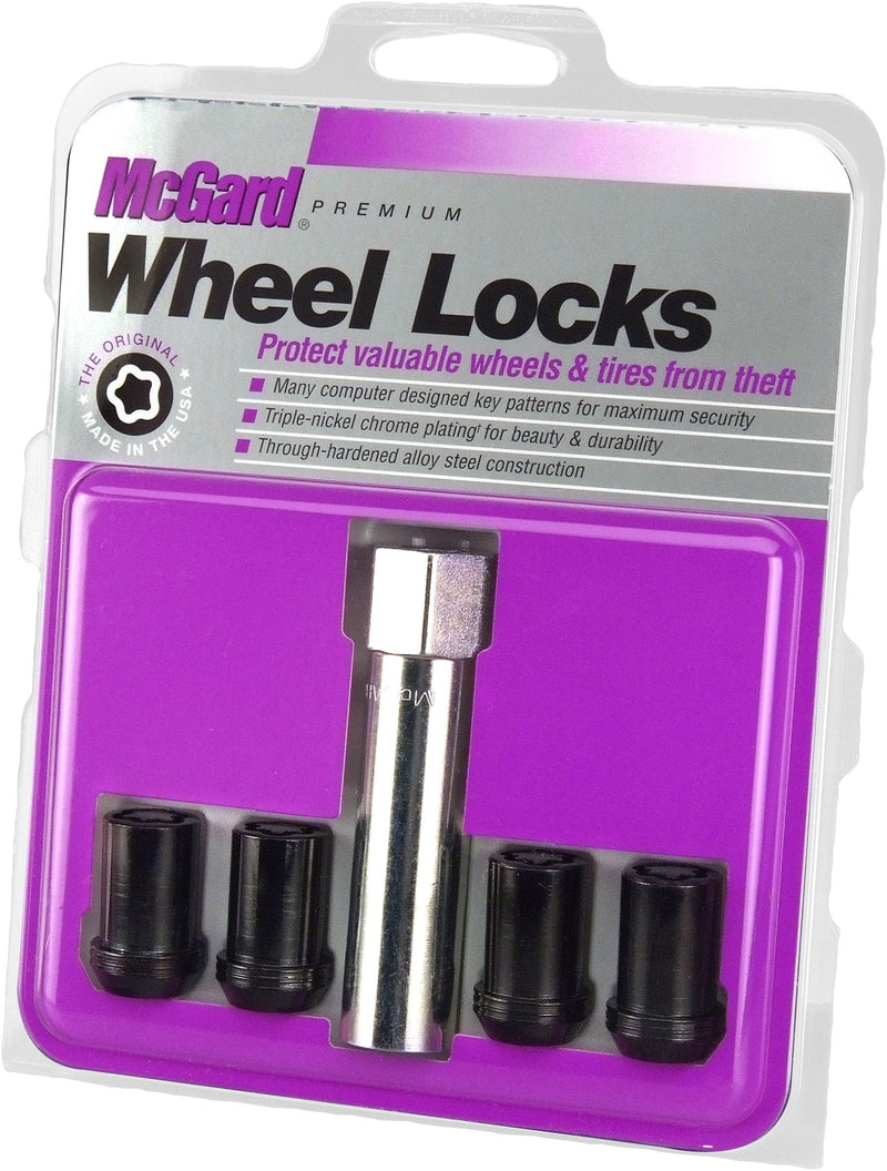 McGard 25354 Black Tuner Style Cone Seat Wheel Locks (M12 x 1.25 Thread Size) - Set of 4 - LeoForward Australia