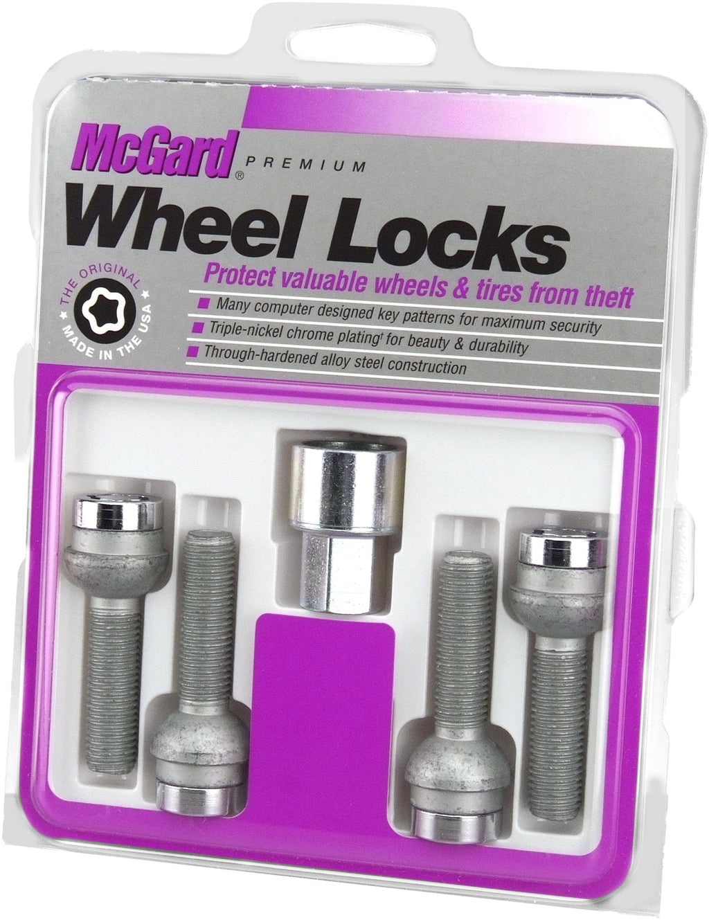 McGard 28018 Chrome 4, 1 Key Wheel Locks - LeoForward Australia