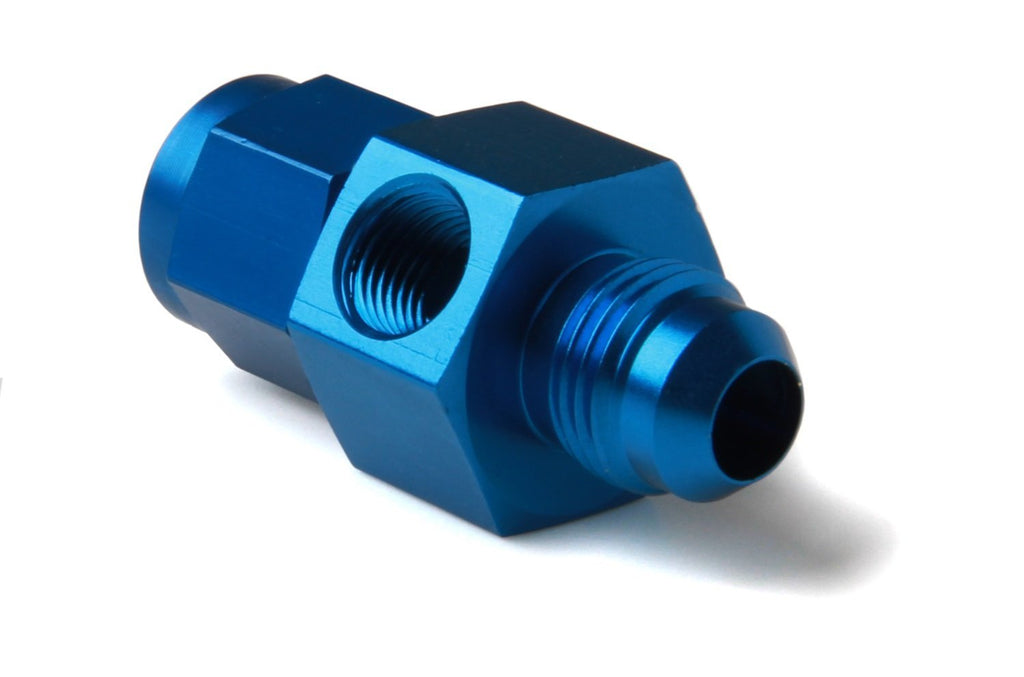  [AUSTRALIA] - NOS 16103 Blue Anodized Aluminum Nitrous Bottle Gauge Adapter