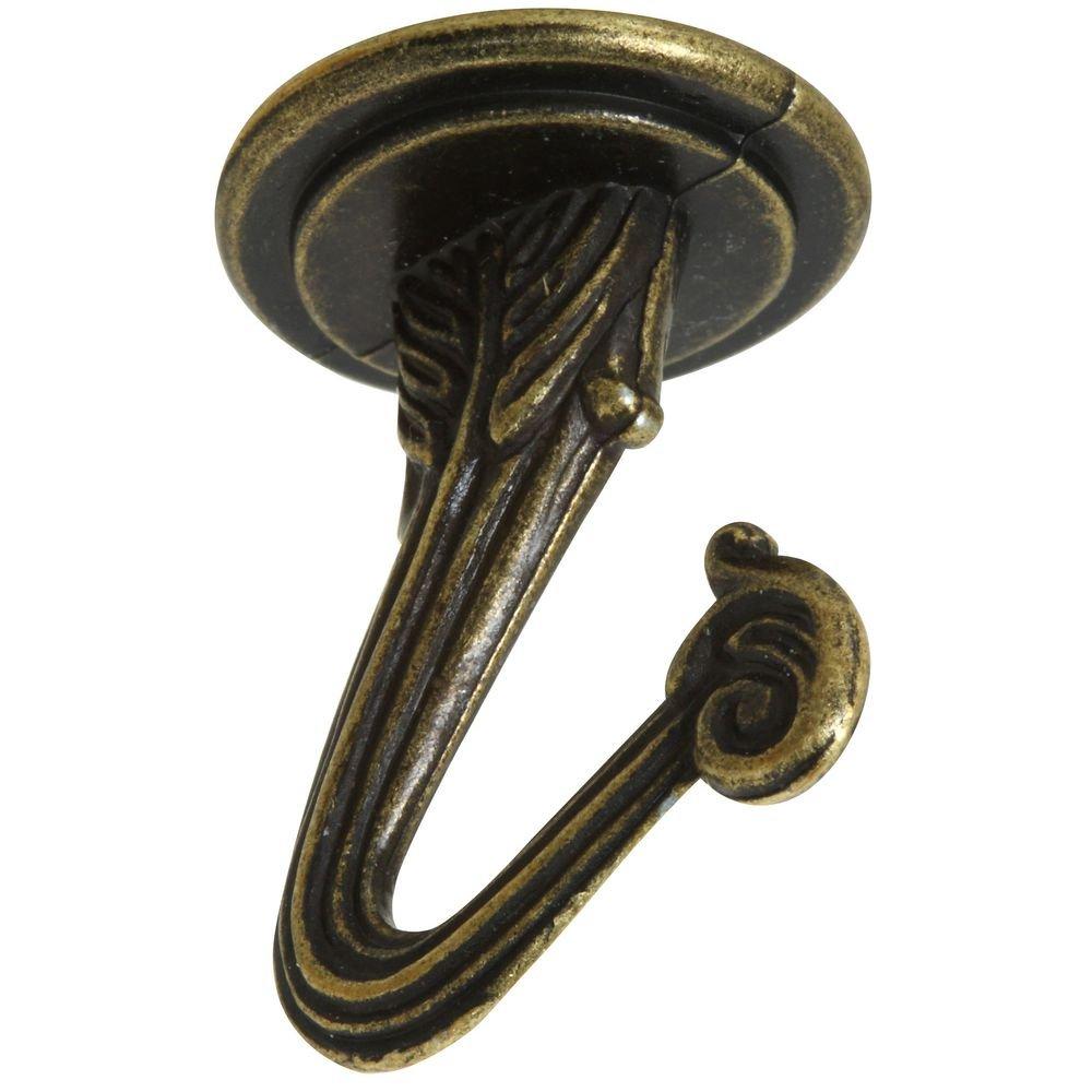 National Hardware N274-811 V2671 Swag Hooks in Antique Brass, 2 pack - LeoForward Australia