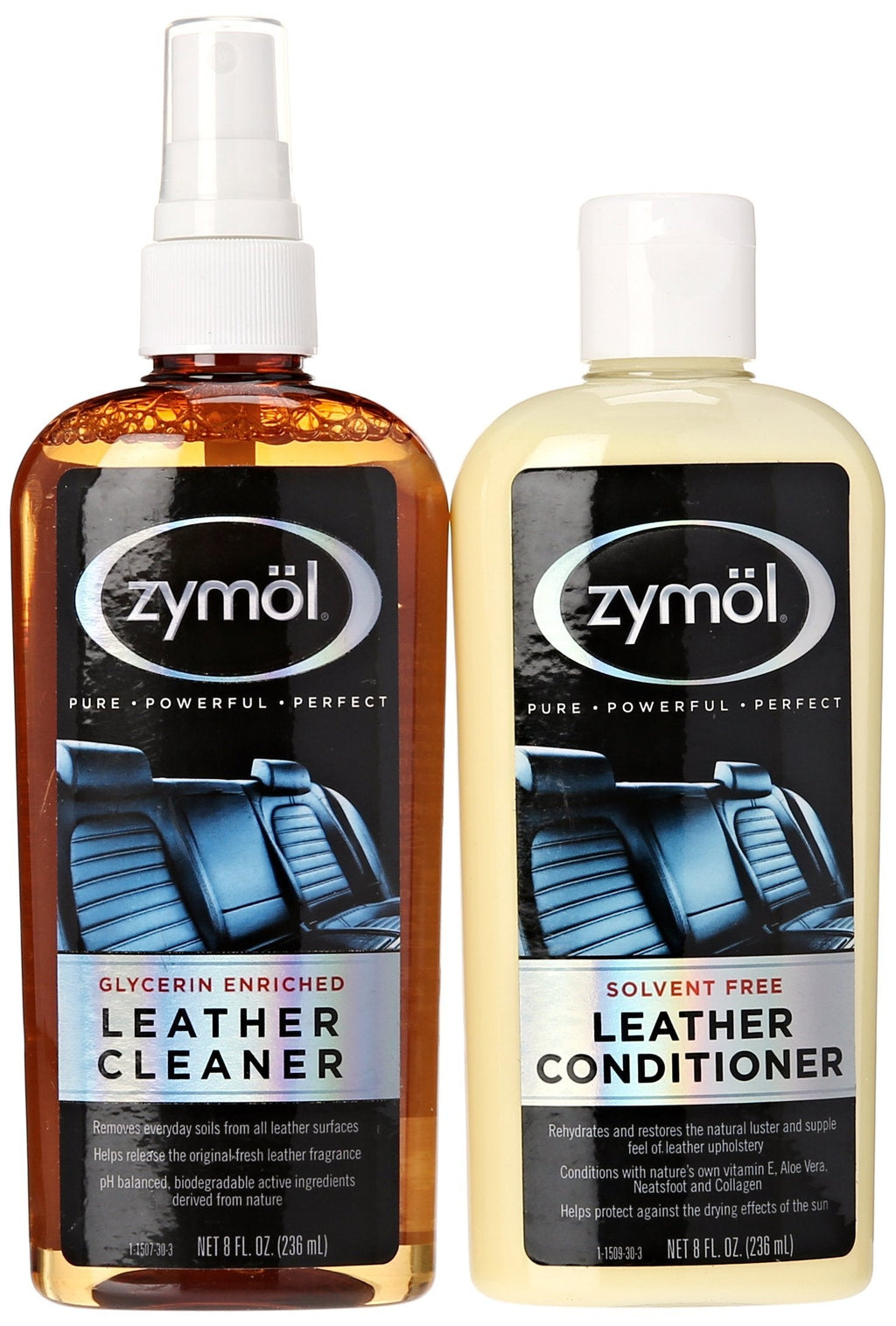  [AUSTRALIA] - Zymol Z-507 Leather Cleaner and Z-509 Leather Conditioner (8 Ounce Each)