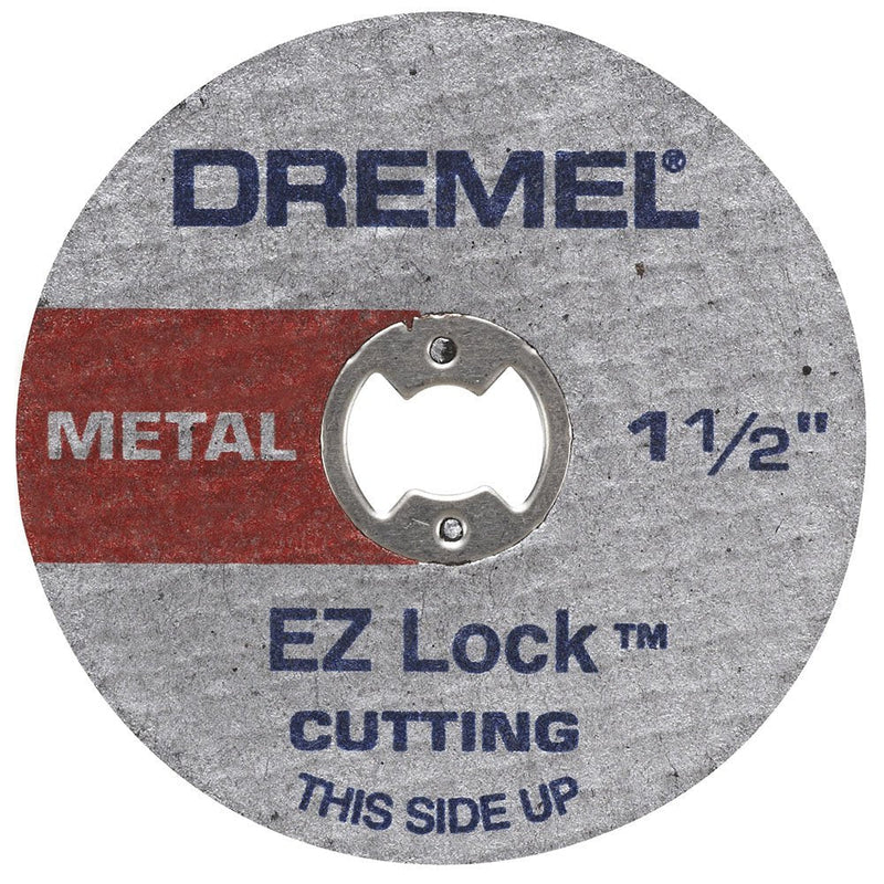  [AUSTRALIA] - Dremel EZ456, 1 1/2-Inch (38.1 mm) Wheel Diameter, EZ - Lock™ Fiberglass Reinforced Cut-off Wheels, Rotary Tool Cutting Disc for metal cutting, 5 pieces, Medium