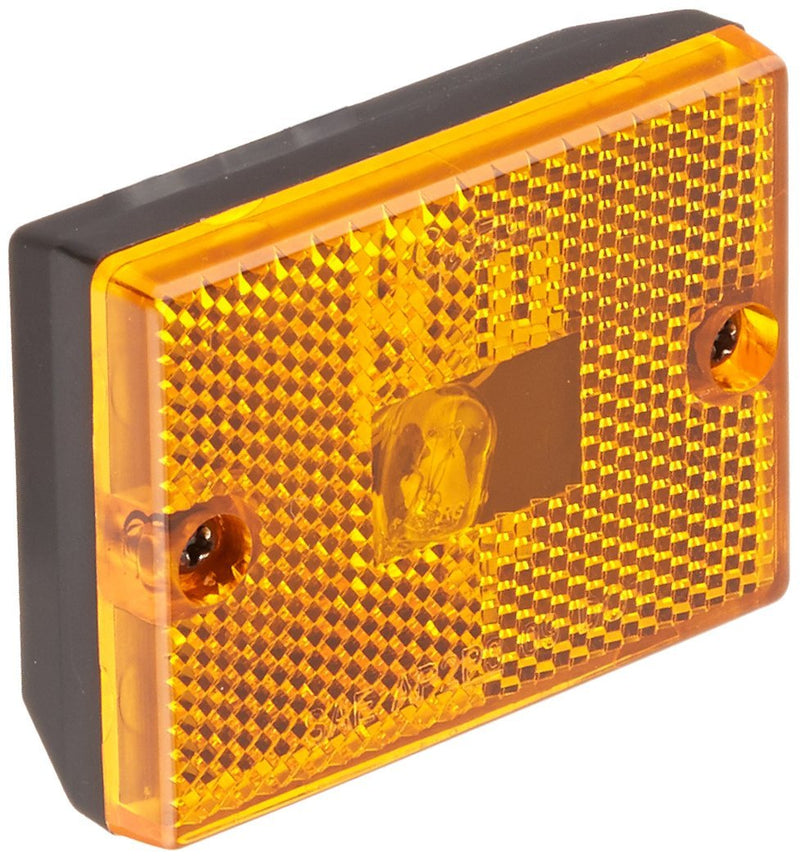  [AUSTRALIA] - Grote 46983-5 Yellow Rectangular Submersible Clearance Marker Light with Built-In Reflector (Replacement Part)