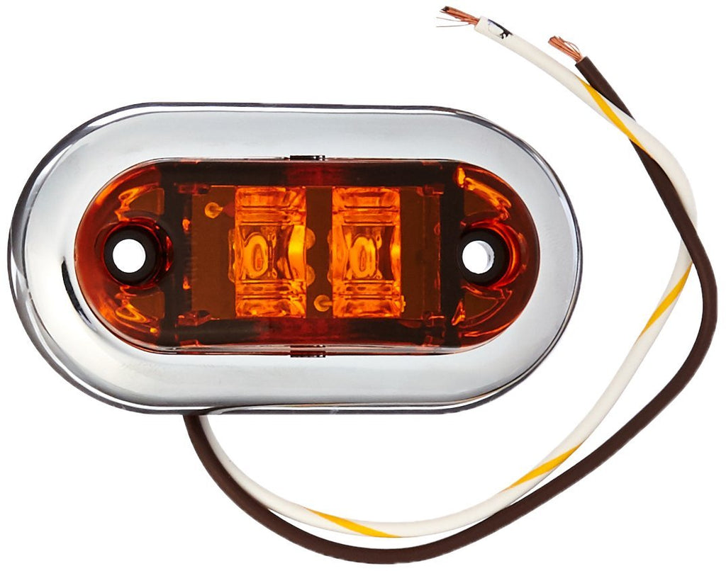  [AUSTRALIA] - Grote 45003-5 2 1/2" Oval LED Clearance Marker Light with Chrome Bezel