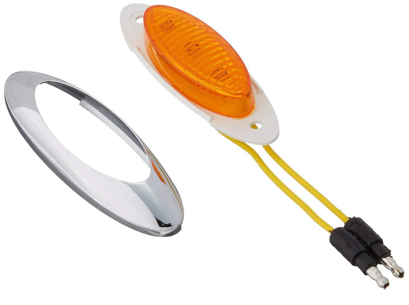  [AUSTRALIA] - Grote 47913 M5 Series Yellow LED Clearance Marker Light 180 Molded Bullet