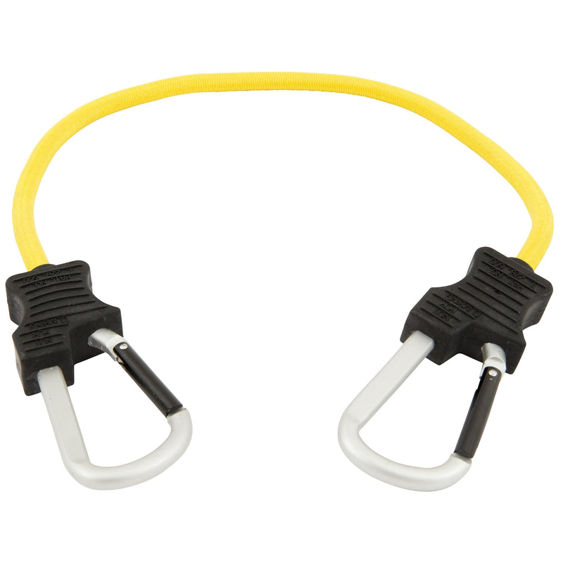  [AUSTRALIA] - Keeper 06152 24" Super Duty Bungee Cord with Carabiner Hook (Yellow)