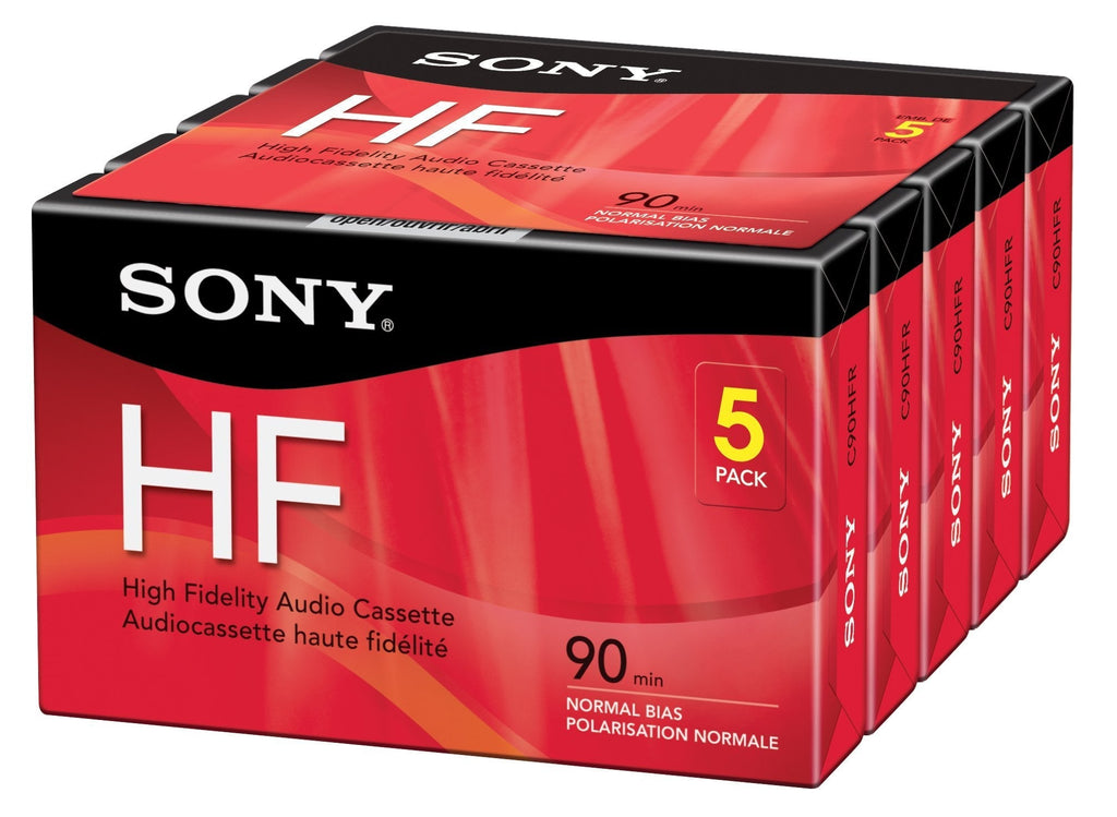  [AUSTRALIA] - Sony 5C90HFR 90-Minute HF Cassette Recorders 5-Brick