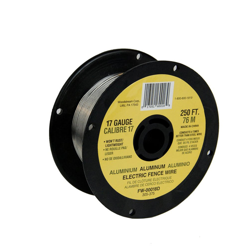  [AUSTRALIA] - Fi-Shock FW-00018D 17 Gauge Aluminum Wire for Electric Fencing, 250 ft 1 Pack