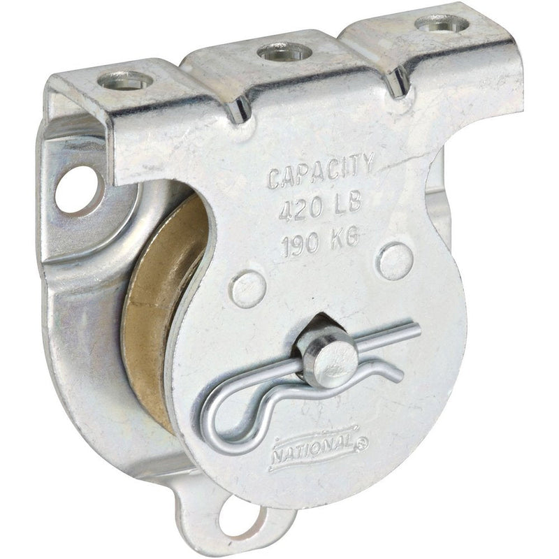  [AUSTRALIA] - National Hardware N233-247 3219BC Wall/Ceiling Mount Single Pulleys in Zinc, 1-1/2 in.
