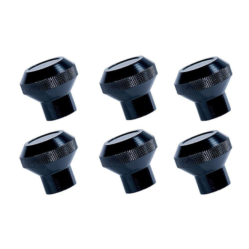 Rugged Ridge 11420.02 Dash Knob Kit, Billet Aluminum, Black; 76-86 Jeep CJ - LeoForward Australia