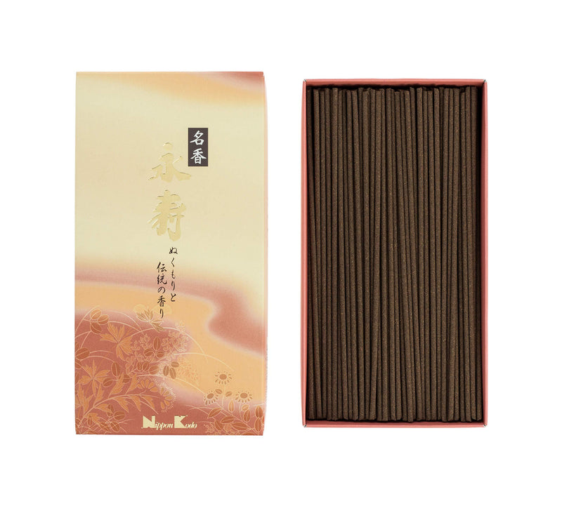  [AUSTRALIA] - Nippon Kodo 22051 Eiju Meiko Incense, Cinnamon and Amber, Brown, 16 x 8.5 x 3.5 cm
