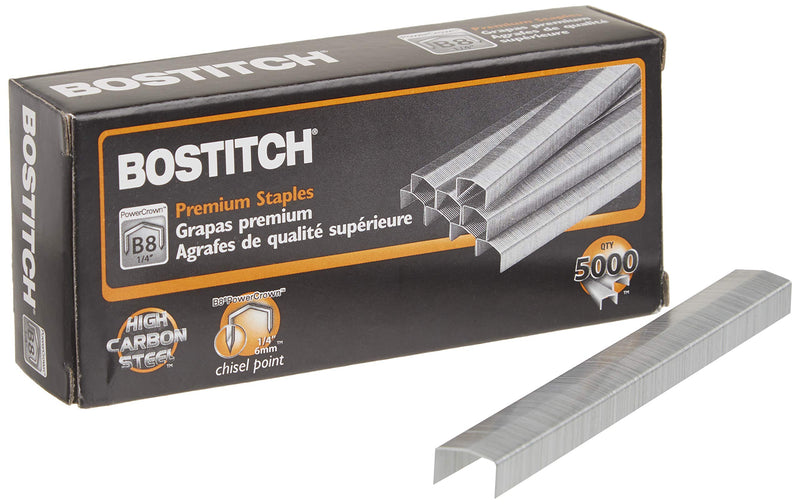  [AUSTRALIA] - Bostitch B8 Staples, Chisel Point, Use In B8C Line, 1/2 x 1/4 Inches (BOSSTCR211514)