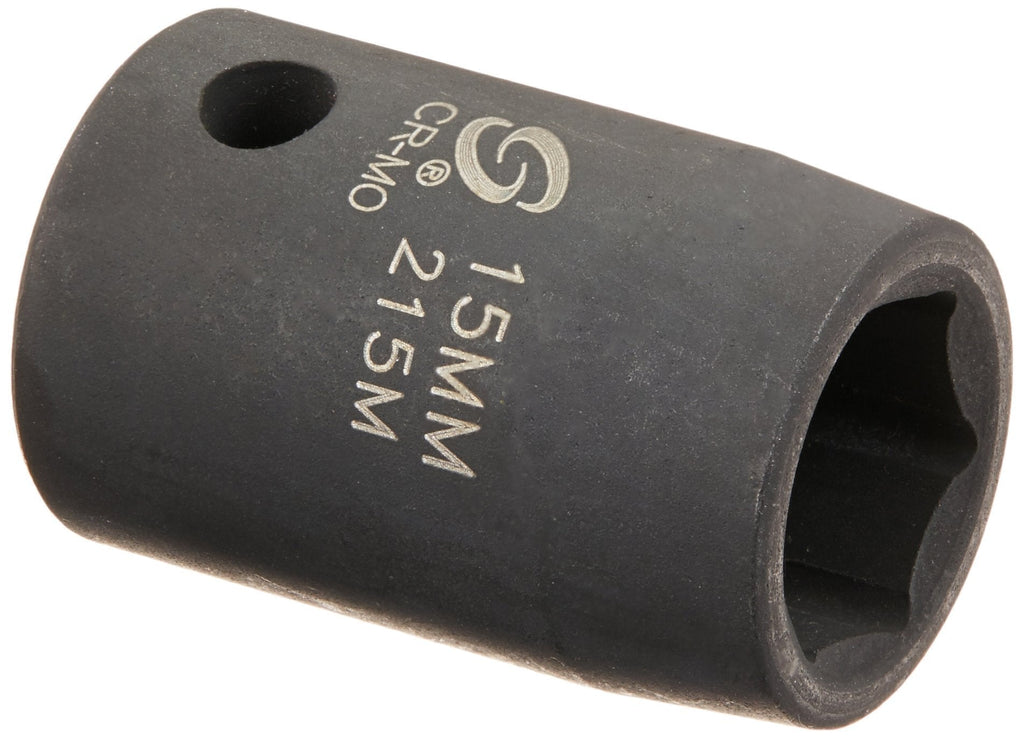  [AUSTRALIA] - Sunex 215m 1/2-Inch Drive 15-mm Impact Socket