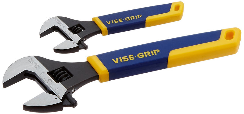  [AUSTRALIA] - IRWIN VISE-GRIP Adjustable Wrench Set, SAE, 6-Inch & 10-Inch, 2-Piece (2078700)